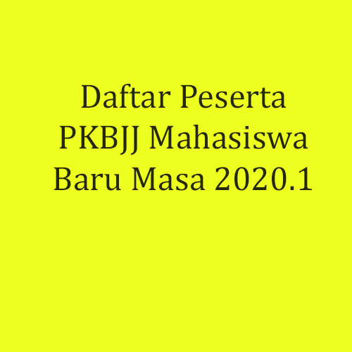 Daftar Peserta Pelatihan Keterampilan Belajar Jarak Jauh PKBJJ