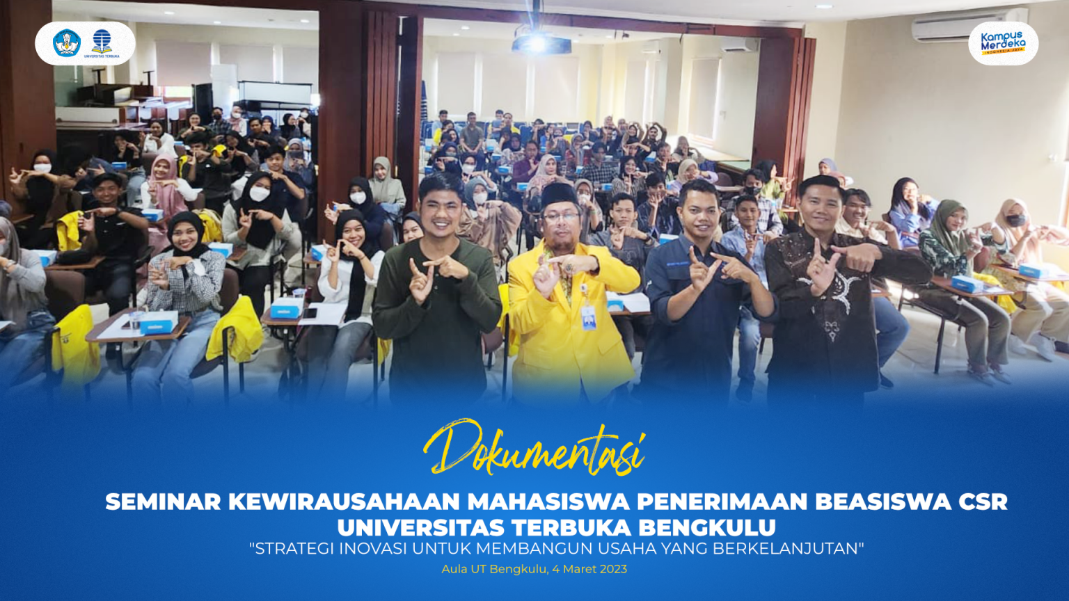 Seminar Kewirausahaan Mahasiswa Penerima Beasiswa Csr Universitas 