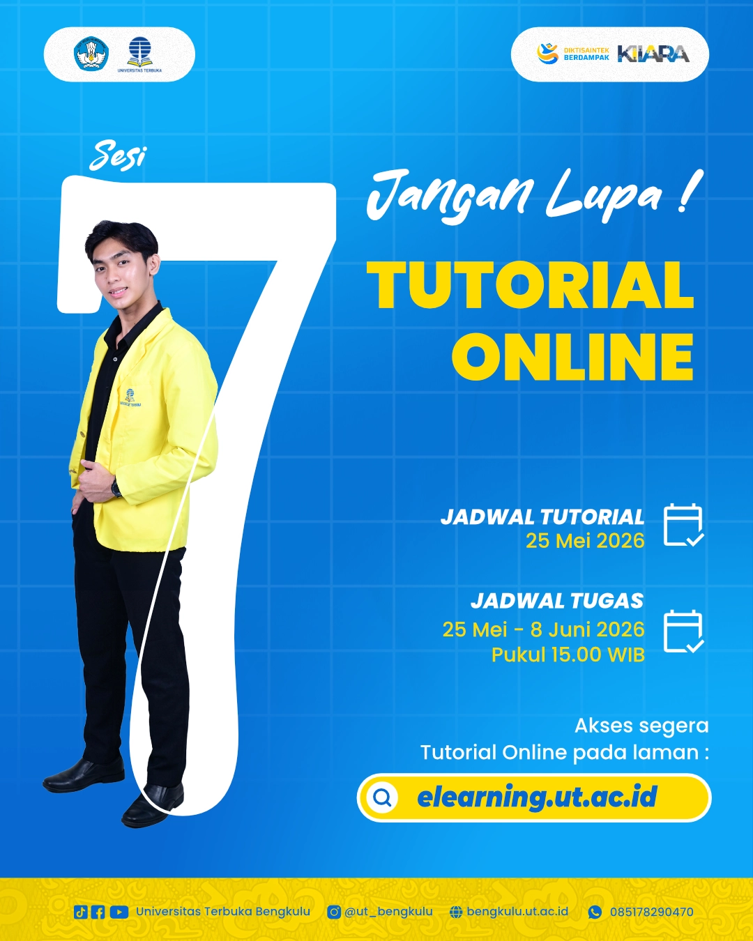 Sesi 7 Tutorial Online Dimulai, Yuk Cek Kelasmu Lagi 😊 - UT Bengkulu